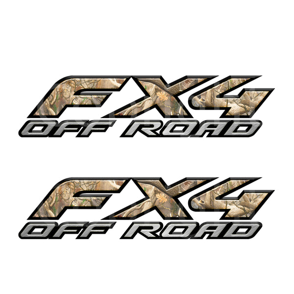 FX4 Truck Bed Decals - Camo Obliteration