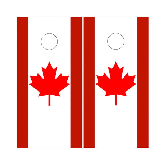 Cornhole Board Wraps - Canadian Canada Flag 2 PACK