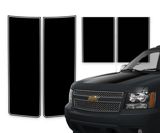 Chevy Avalanche Racing Stripes Black - 2007-2014