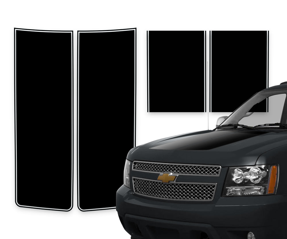 Chevy Avalanche Racing Stripes Black - 2007-2014