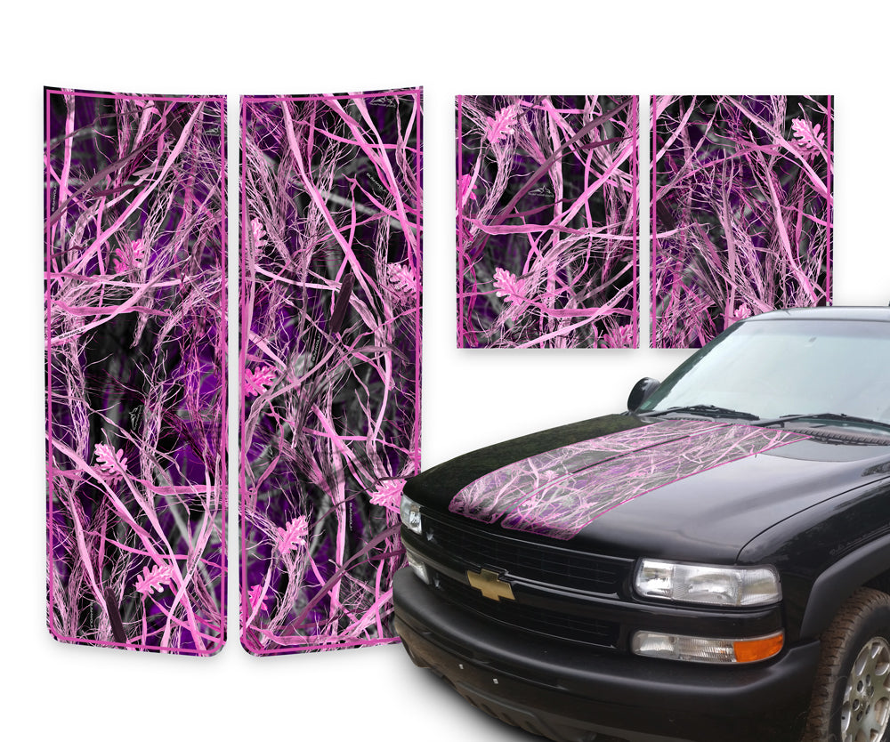 Chevy Silverado Racing Stripes Tallgrass Pink - Pink Pinstripe 1999-2002