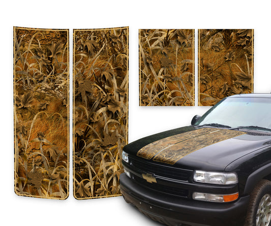 Chevy Silverado Racing Stripes Grassland - Tan Pinstripe 2000-2002