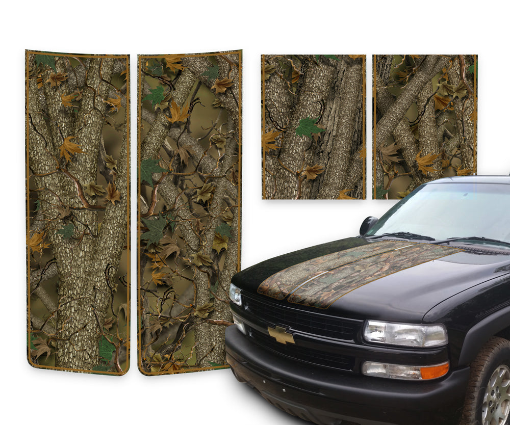 Chevy Tahoe Racing Stripes Forest - Brown Pinstripe 2000-2006