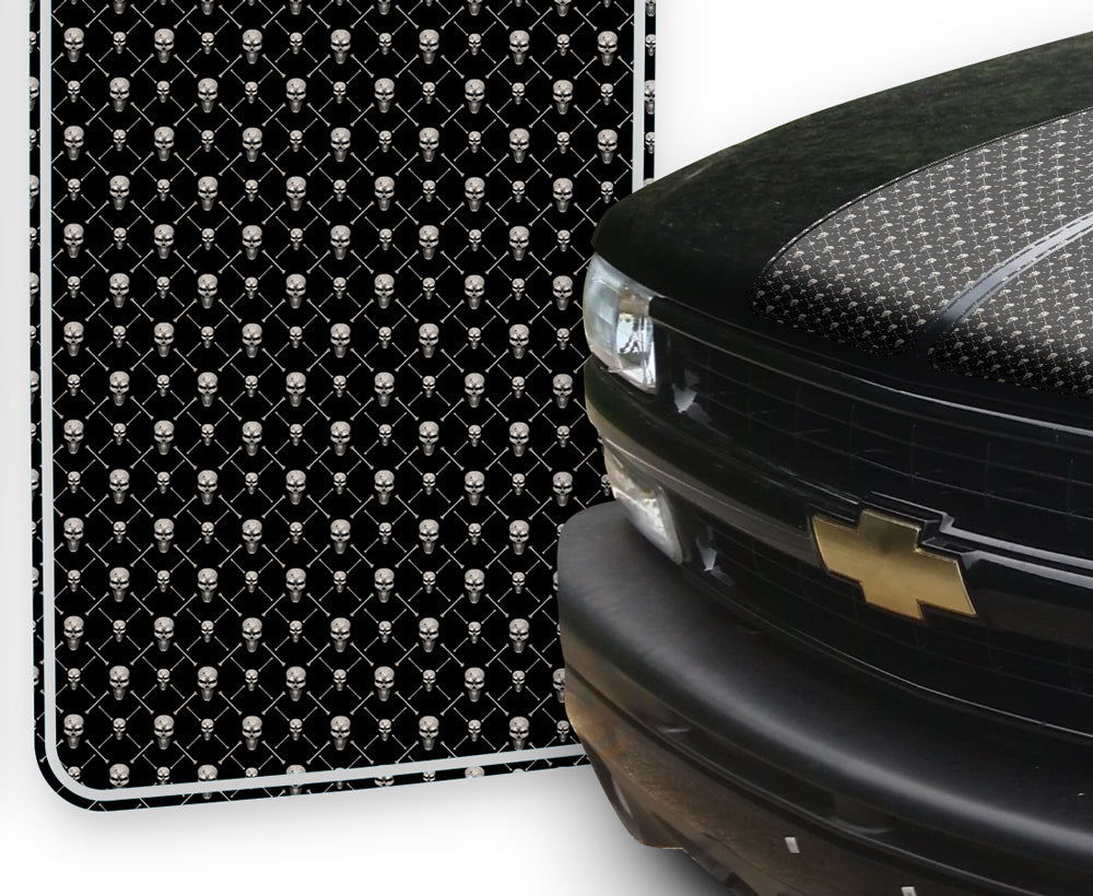 Chevy Tahoe Racing Stripes Black Skulls - Pink Pinstripe 2000-2006