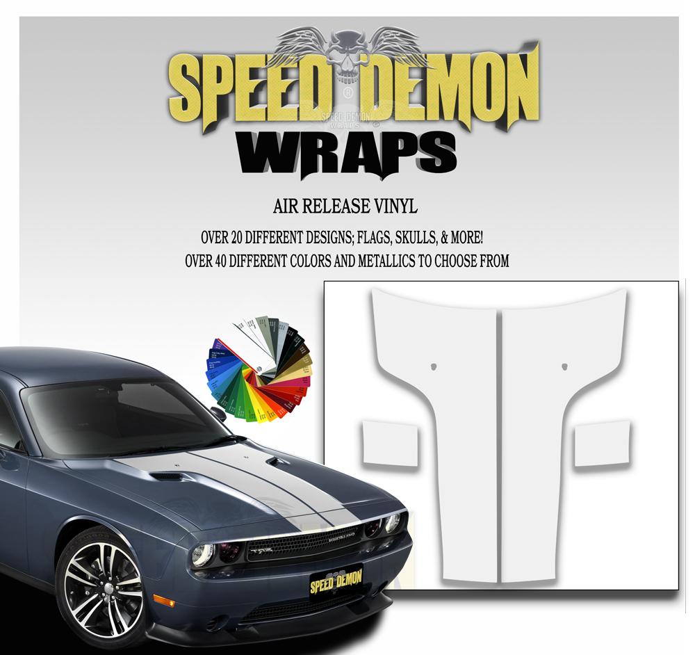 Dodge Challenger Stripes White 2011-2014