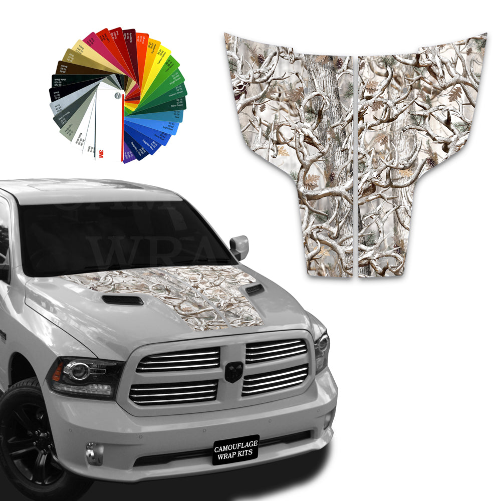 Dodge Ram Hood Stripes Camo 