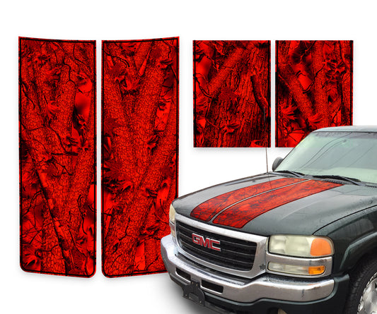 GMC Sierra Racing Stripes Forest Infero - Black Pinstripe 2000-2006