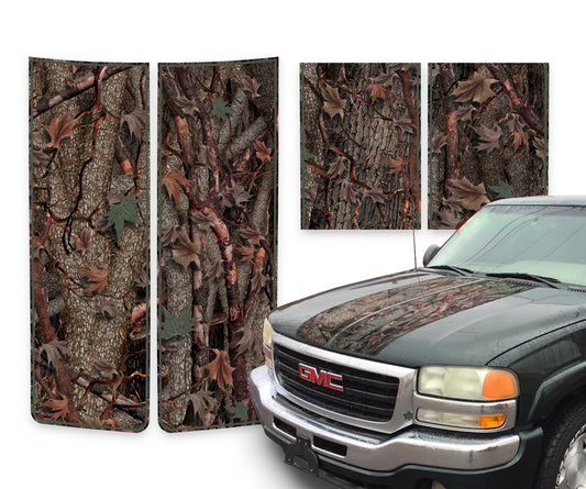 GMC Sierra Racing Stripes Oak Ambush - Green Pinstripe 2000-2006