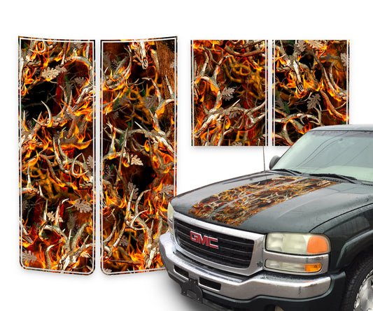 GMC Sierra Racing Stripes Buck Skulls Blaze - 2000-2006