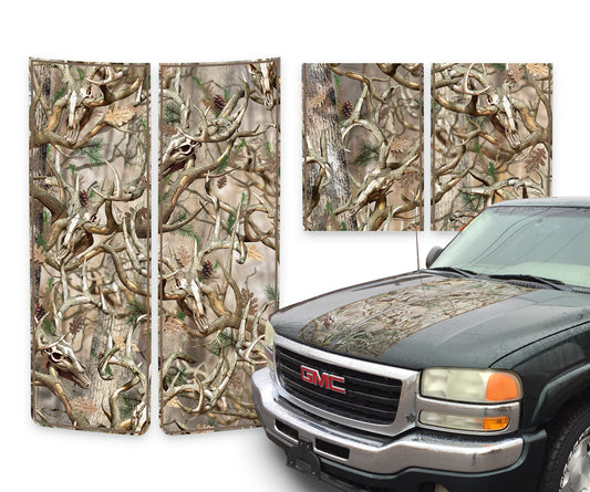 GMC Sierra Racing Stripes Buck Skulls - Beige Pinstripe 2000-2006