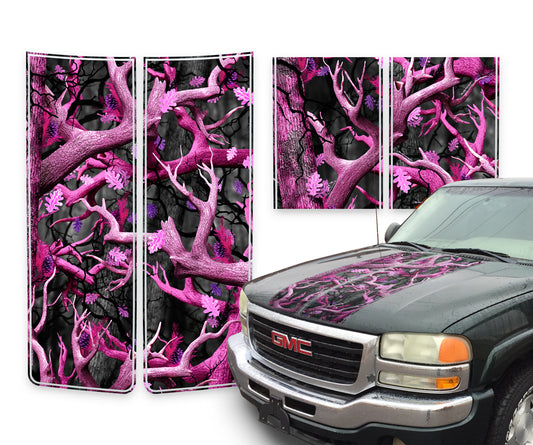 GMC Sierra Racing Stripes Obliteration Pink - 2000-2006