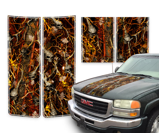 GMC Sierra Racing Stripes Skulls Blaze - 2000-2006