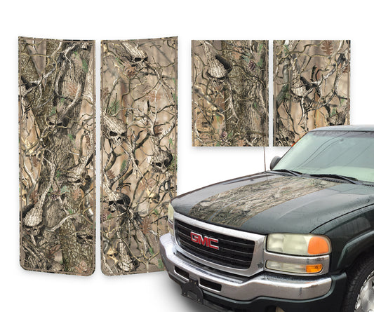 GMC Sierra Racing Stripes Skulls - Beige Pinstripe 2000-2006