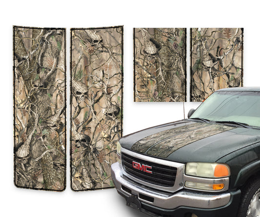 GMC Sierra Racing Stripes Skulls - Black Pinstripe 2000-2006