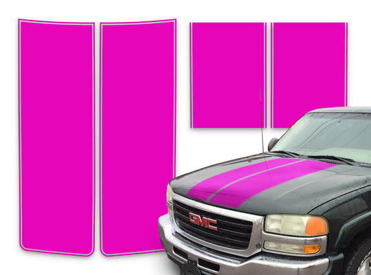 GMC Yukon Racing Stripes Pink - 2000-2006