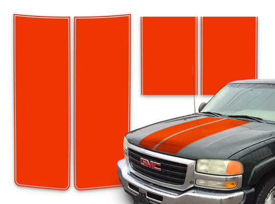 GMC Yukon Racing Stripes Orange - 2000-2006