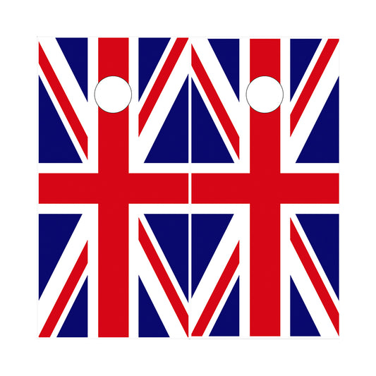 Cornhole Board Wraps - Union Jack Great Britain Flag 2 PACK