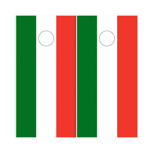 Cornhole Board Wraps - Italian Flag Italy 2 PACK