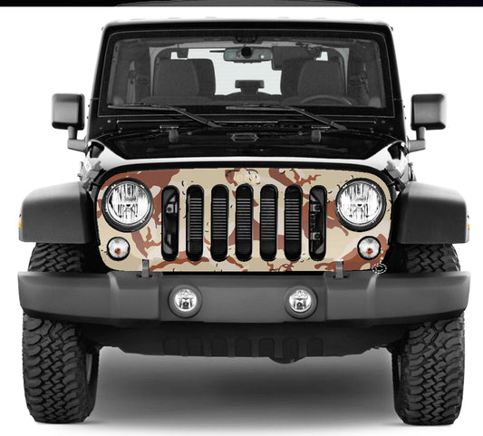 Jeep Grill Wrap - Desert Camouflage Wrangler 2007 - 2018
