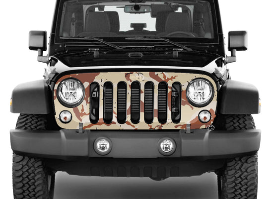 Jeep Grill Wrap - Desert Camouflage Wrangler 2007 - 2018