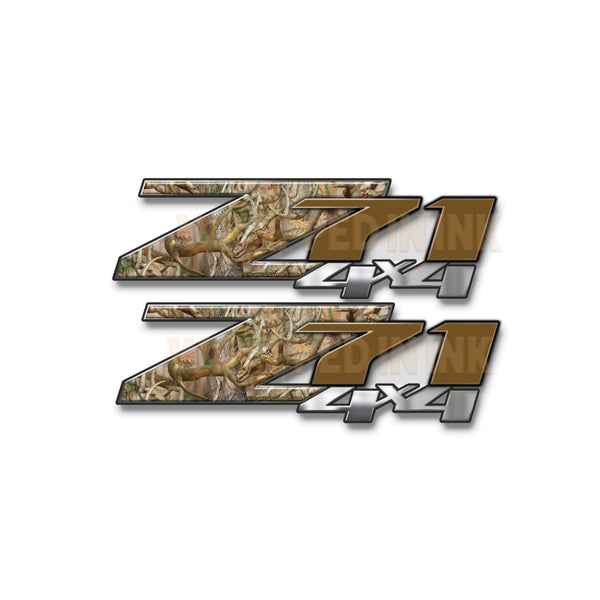 Z71 4x4 Decals Obliteration Buck Camo