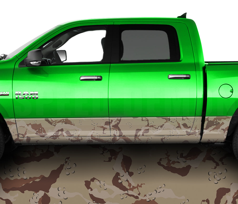 Truck Rocker Panel Wraps Desert Rocker Panel Wrap Graphic Decal Wrap Truck Kit – Camouflage Wrap ...