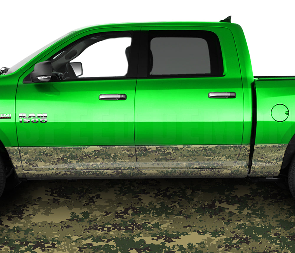 Digital Marine Rocker Panel Wrap Graphic Decal Wrap Truck Kit