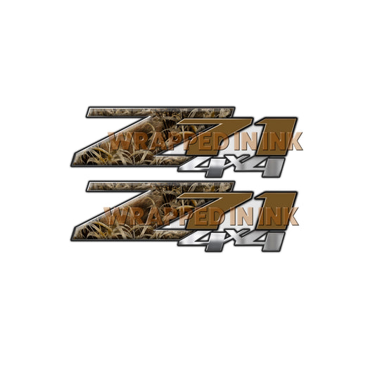 Z71 4x4 Decals Grassland Camo