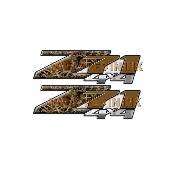 Z71 4x4 Decals Grassland Camo