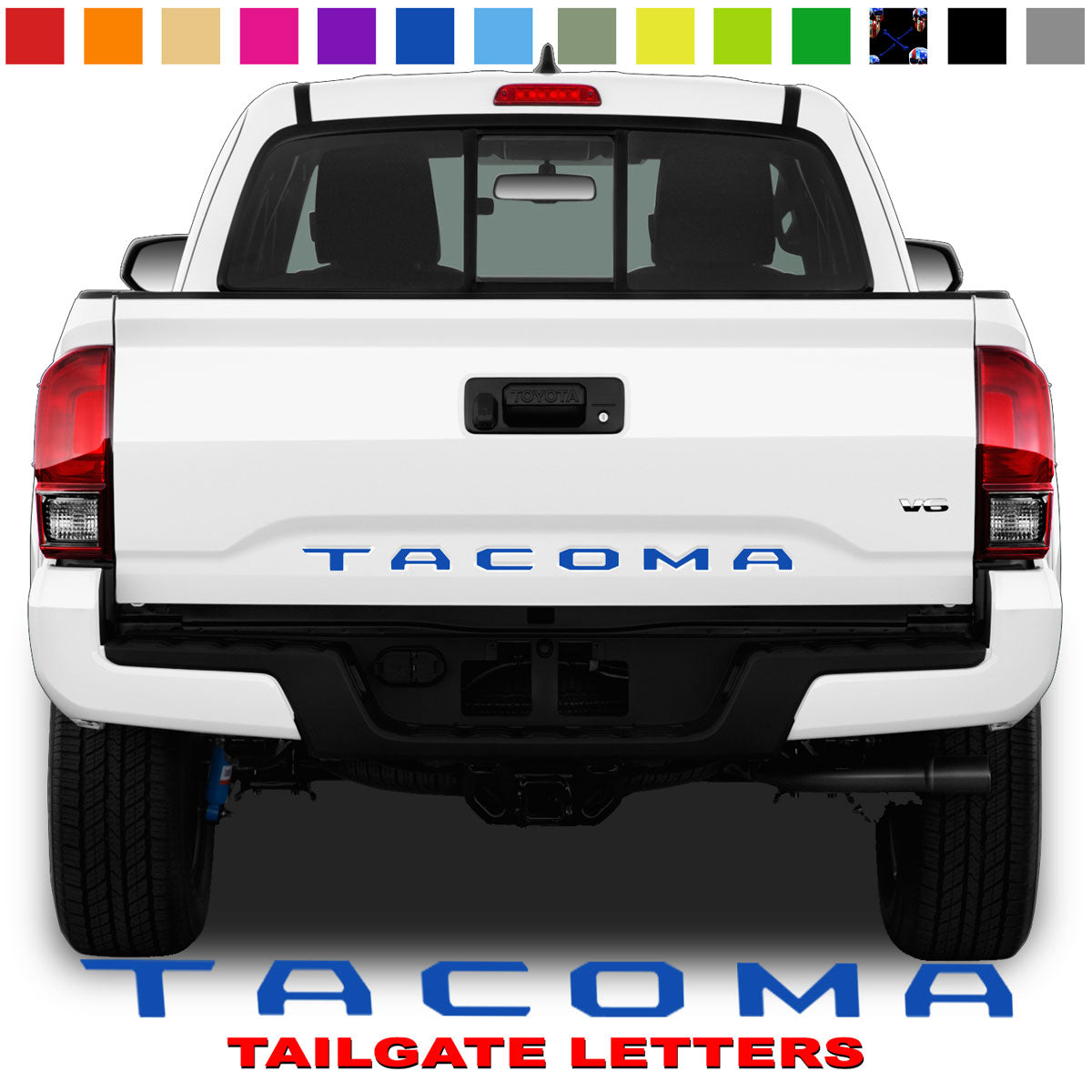Toyota Tacoma Tailgate Lettering Tan