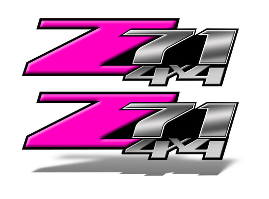 Pink Z71 4x4 Decals