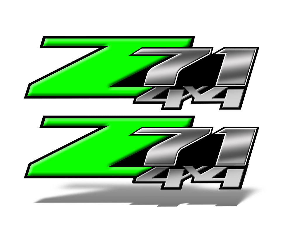 Green Z71 4x4 Decals
