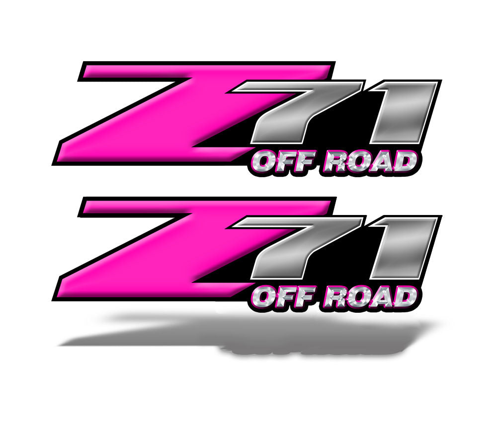 Z71 OFFROAD Decals Pink