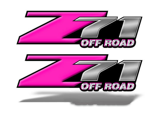 Z71 OFFROAD Decals Pink