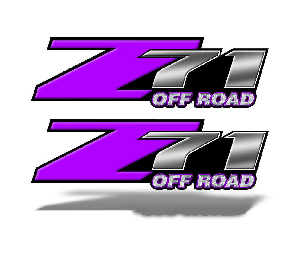 Z71 OFF ROAD Decals Purple