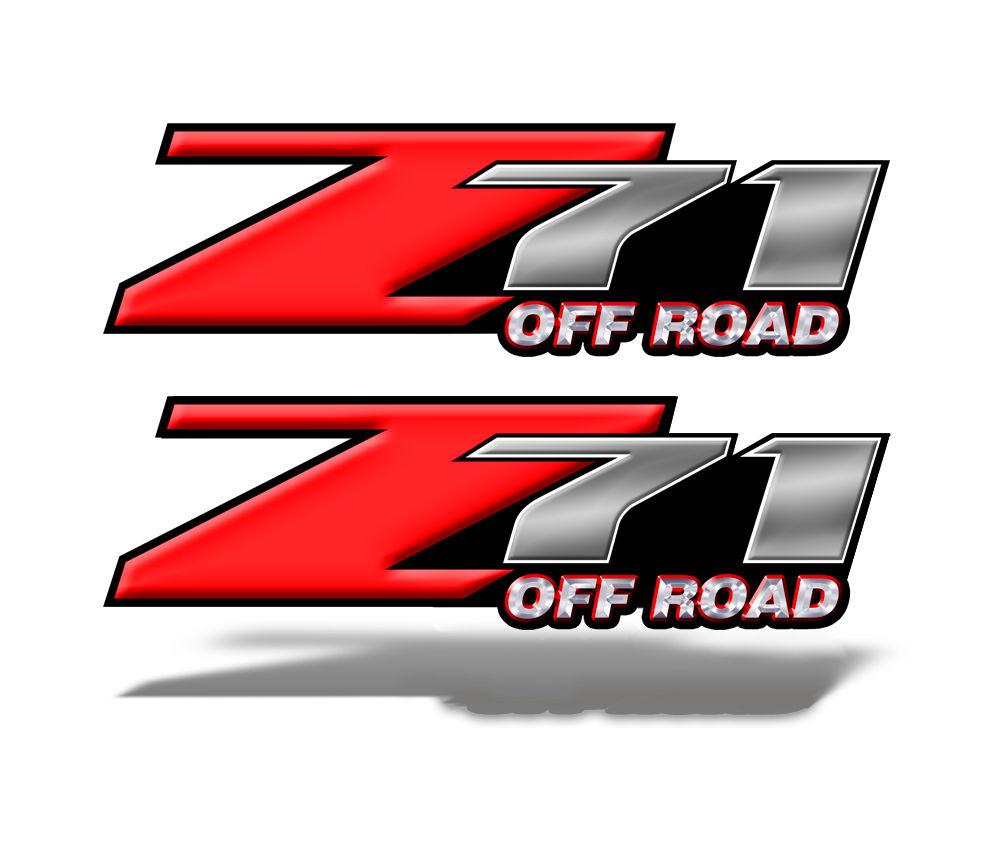 Z71 OFFROAD Decals Red